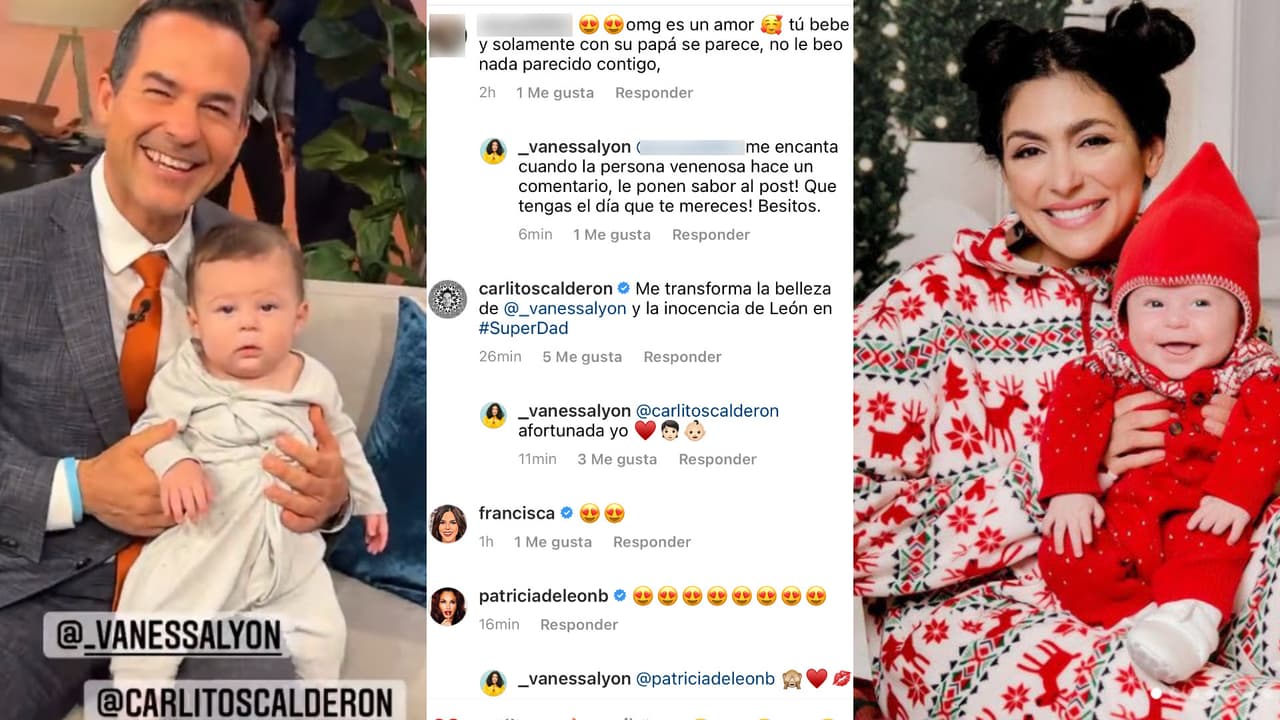 Vanessa Lyon contestó a quienes le dijeron que su hijo León se parece más a Carlos Calderón que a ella.