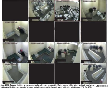 Celdas de la Patrulla Fronteriza donde son detenidos los inmigrantes que cruzan la frontera