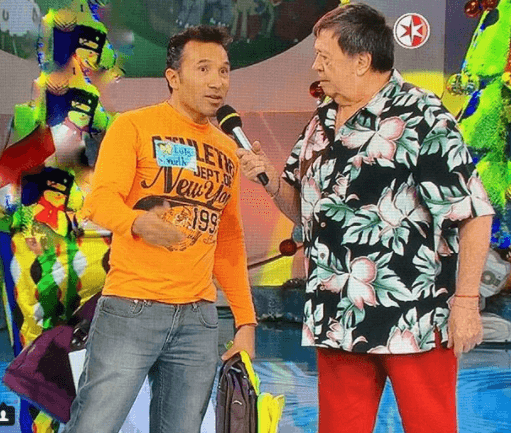 En el 2014 Luis Manuel se divirtió como niño al visitar el programa 'En Familia con Chabelo'.