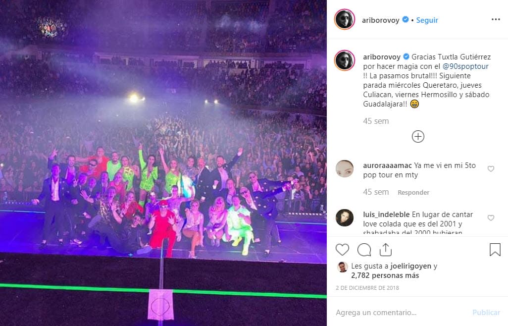 '90's pop tour' se ha presentado en importantes escenarios de México, Estados Unidos y varios países de Latinoamérica.