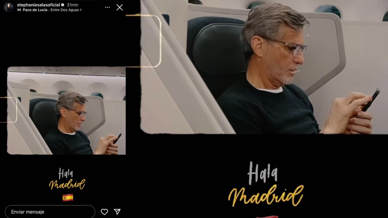 Stephanie Salas documentó este martes 10 de octubre que viajó a Europa junto con Humberto Zurita.