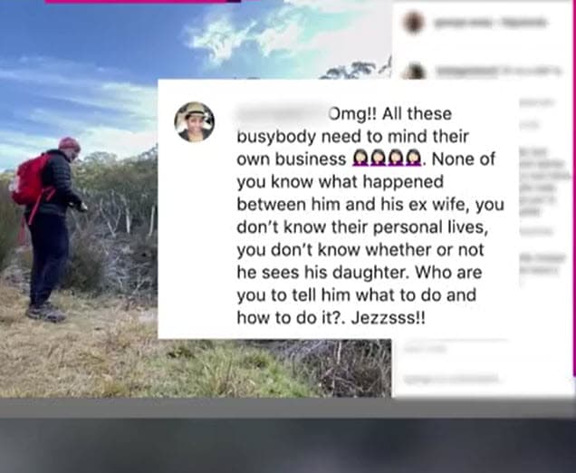 "Todos estos entrometidos necesitan ocuparse de sus propios asuntos. Ninguno de ustedes necesita saber qué pasó entre él y su exesposa, ustedes no conocen nada de su vida personal, no saben si él ve o no ve a su hija. ¿Quiénes son ustedes para decirle qué es lo que tiene que hacer y cómo lo tiene que hacer?", escribió una seguidora. 
<br>