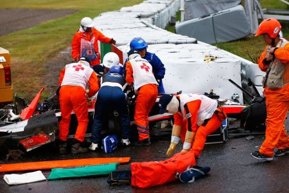 Captan el momento exacto del accidente de Jules Bianchi 