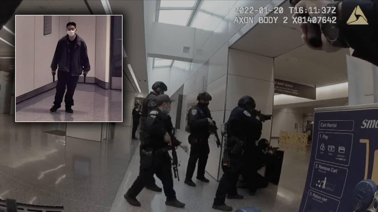 “Pidió a los oficiales que le dispararan”: revelan video del tiroteo mortal en el aeropuerto de San Francisco