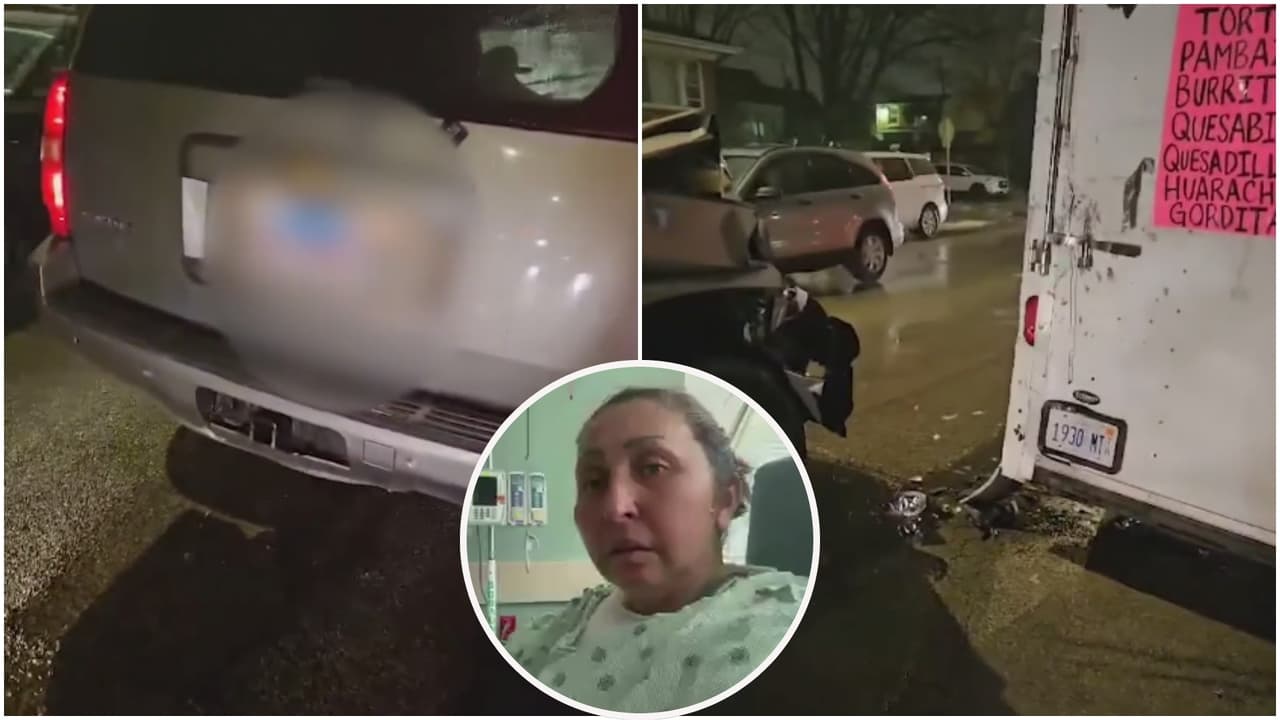 "Sentí cómo me brincó el aceite": hispana sufre graves quemaduras luego de que un auto chocó contra su 'food truck' de tacos