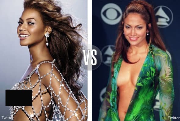 También se han caracterizado por tener prendas icónicas, como Beyoncé en esa portada de su disco, y Jenni en los GRAMMY 2000 con ese infartante modelo.