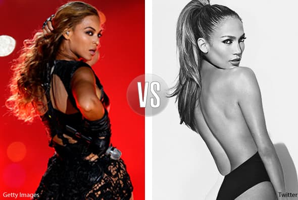 ¡La pose! Parece que 'Bey' tiene muy bien estudiada la fisionomía de JLo. ¿Será su fan?
