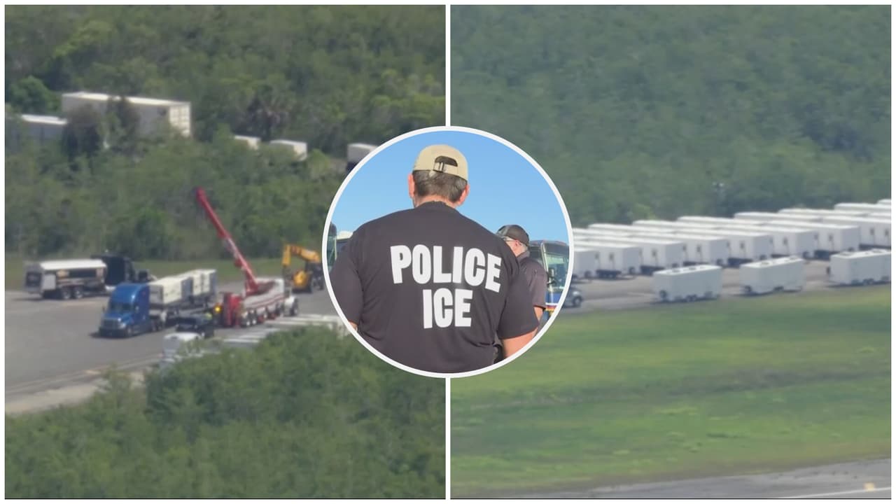 Construyen la cárcel Alcatraz de los Caimanes para migrantes en los Everglades con fondos de FEMA