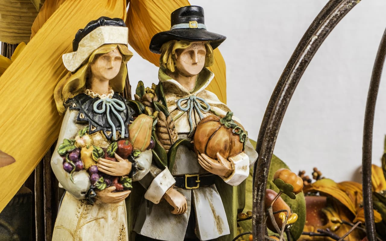 Ni pavo, ni salsa de arándanos: esto fue lo que se sirvió realmente en la primera cena de Acción de Gracias