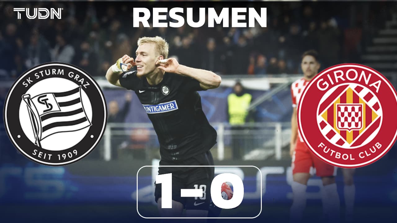 Resumen | Sturm Graz logra su primer triunfo y casi elimina al Girona