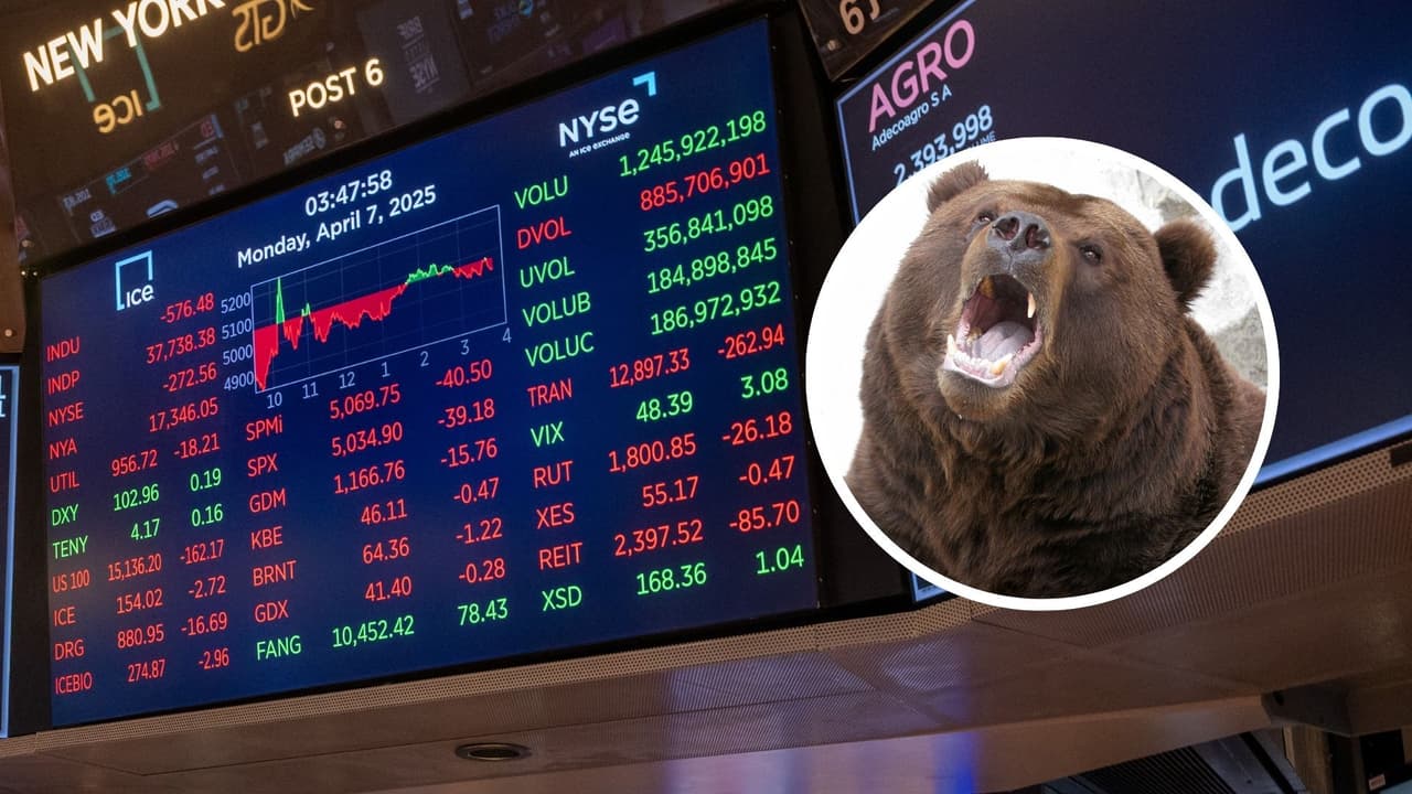 ¿Qué es un 'mercado de oso' y por qué es una mala señal?