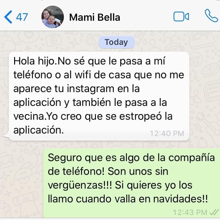 El experto en moda había hecho lo posible para que su madre no se enterara, incluso, 
<b><a href="https://www.univision.com/famosos/se-le-complica-a-jomari-goyso-el-drama-del-bloqueo-a-su-madre-ahora-intervienen-su-hermana-y-la-pescadera-fotos">culpó a la compañía</a></b> de teléfono y que él se lo arreglaría en cuanto la visitara para las próximas fiestas navideñas.