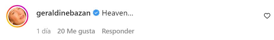 Al ver todo lo que vive por Yucatán junto a Fiona y Jerónimo, su amiga Geraldine Bazán no pudo más que decir que la actriz está en el "cielo".
<br>