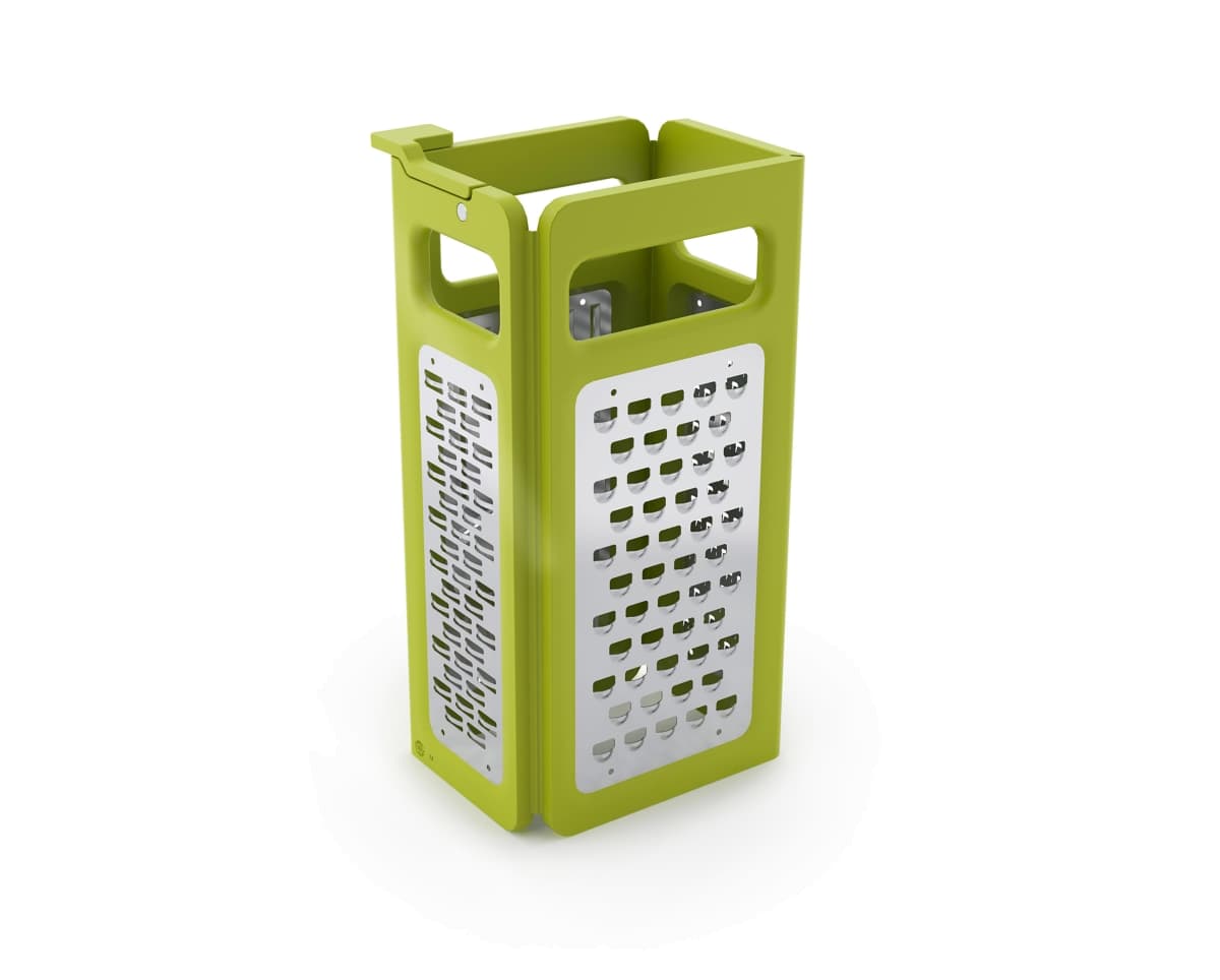 <b>Rallador:</b> existen diferentes tipos y tamaños de ralladores. Algunos son mejores para manipular tabletas de chocolate, otros ingredientes más blandos como el jengibre, los quesos o la piel de cítricos como el limón o las naranjas. La mejor opción es tener un rallador con diferentes caras con el que tienes la opión de hacer rallados finos, medios o gruesos. |
<b><a href="https://www.josephjoseph.com/en-us/cooking"> Joseph Joseph</a></b>, $35 dólares