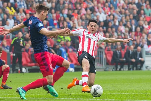 Como siempre, el 'Chucky' se mostró muy activo en ataque y fue un peligro constante para la defensa del Ajax.