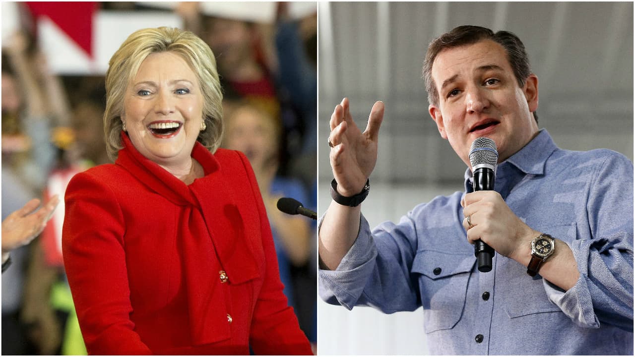 Clinton y Cruz se imponen en Iowa