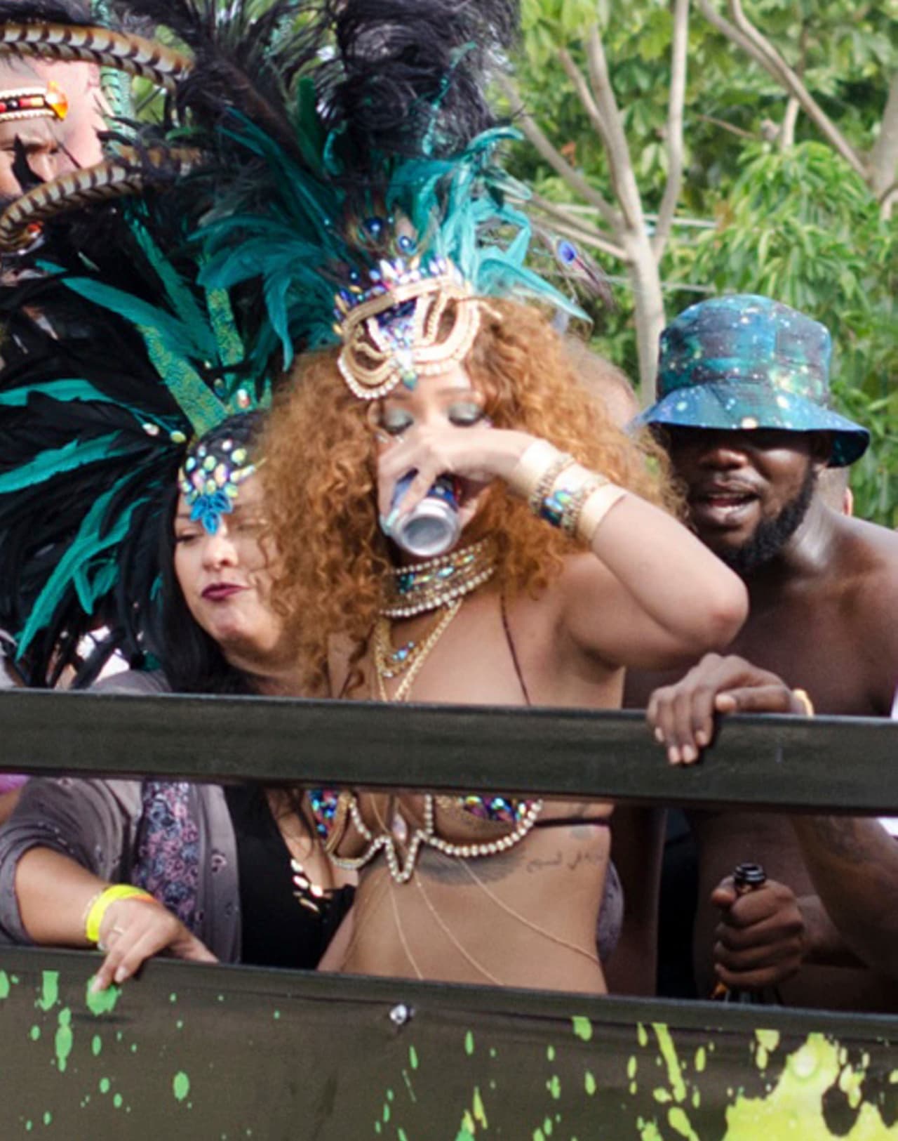 Y claro, en Barbados se vuelve más desinhibida.