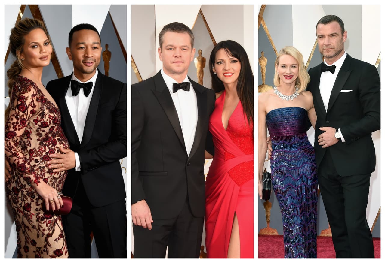 Estas fueron las parejitas más ardientes en la Alfombra Roja del Oscar.