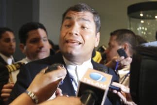 El presidente de Ecuador, Rafael Correa.