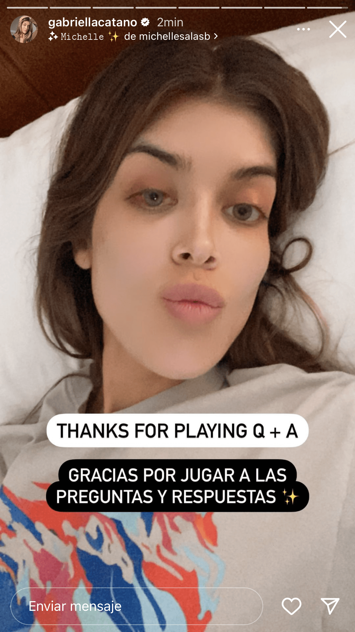 Este 24 de agosto realizó una dinámica con sus seguidores en Instagram en donde podían pedirle consejos de belleza o preguntarle aspectos en el plano personal.