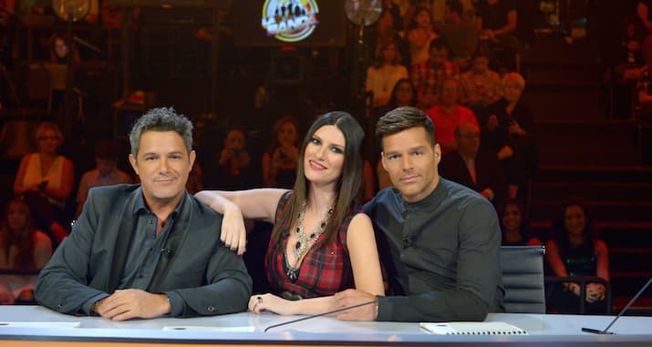 Alejandro Sanz, Laura Pausini y Ricky Martin en La Banda por Univisión