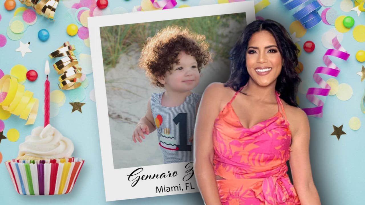 Cantando en italiano, celebramos el primer año del hijo de Francisca, el bello baby Gennaro