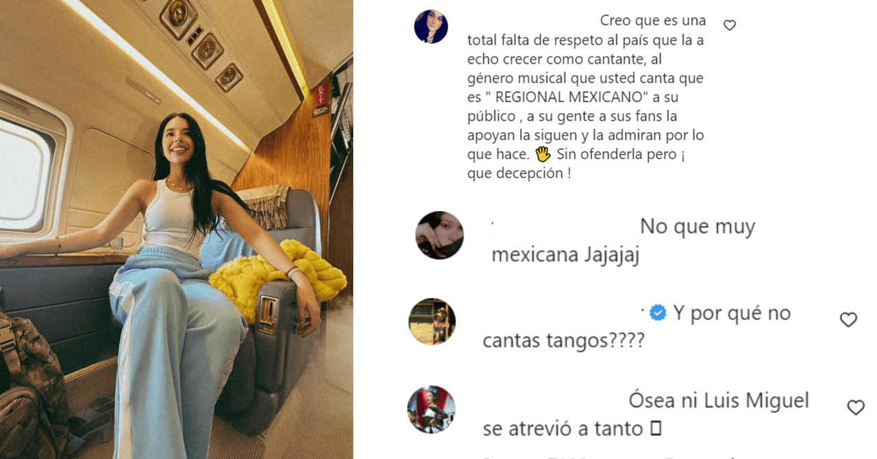 Ángela Aguilar recibió críticas por decir que es argentina