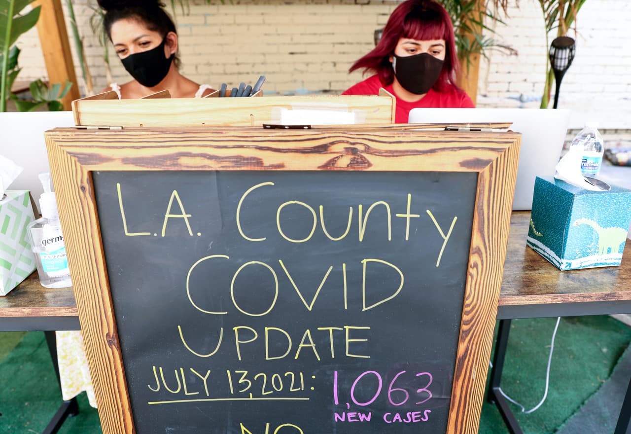 Hace exactamente un año
<a href="https://www.univision.com/local/los-angeles-kmex/la-crisis-del-coronavirus-en-los-angeles-en-graficas-fotos">publicamos las gráficas que daban cuenta de la crisis del coronavirus</a> en el condado de Los Ángeles. Estas son las cifras reportadas en julio del 2020 y julio del 2021 por el departamento de salud.