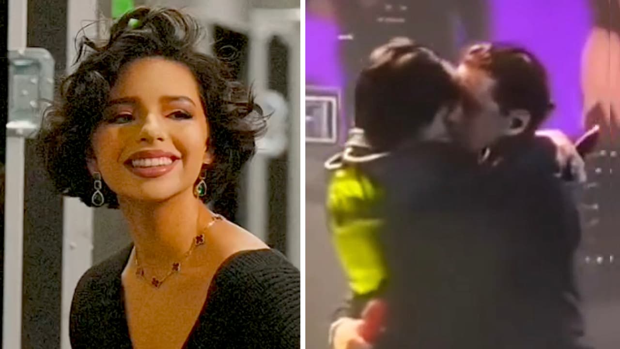 Nodal y Ángela Aguilar se ‘comen’ a besos en público: ¿olvidaron que los veían?