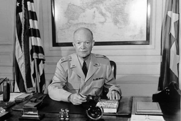 #34 Dwight D. Eisenhower. Mandato desde 20 de enero de 1953 y hasta 20 de enero de 1961.