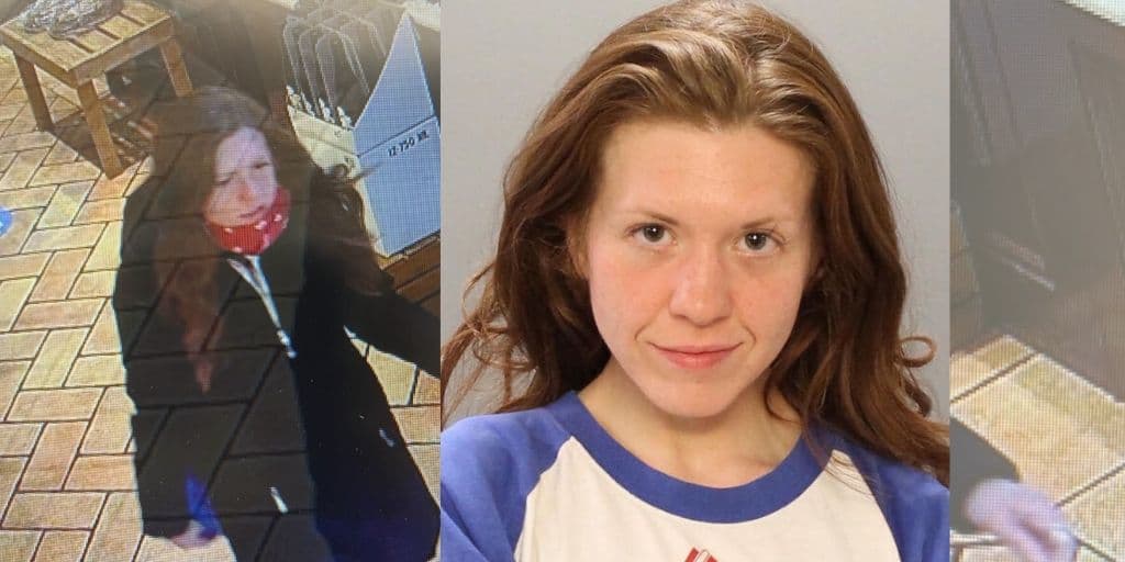 Jacqueline McBride, de 27 años, ha sido arrestada y acusada de asalto simple, amenazas terroristas y acoso.
<br>