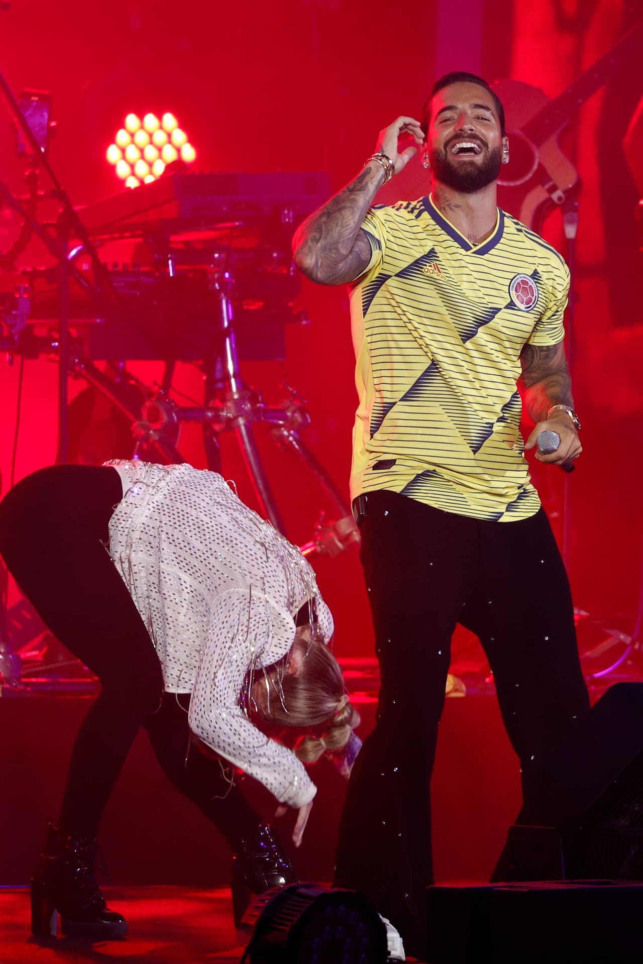 Maluma se presentó en este festival un día antes del
<b> encuentro inaugural entre Qatar y Ecuador.</b>
<br>