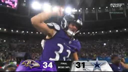 ¡Gol de campo del triunfo para los Ravens sobre Dallas!