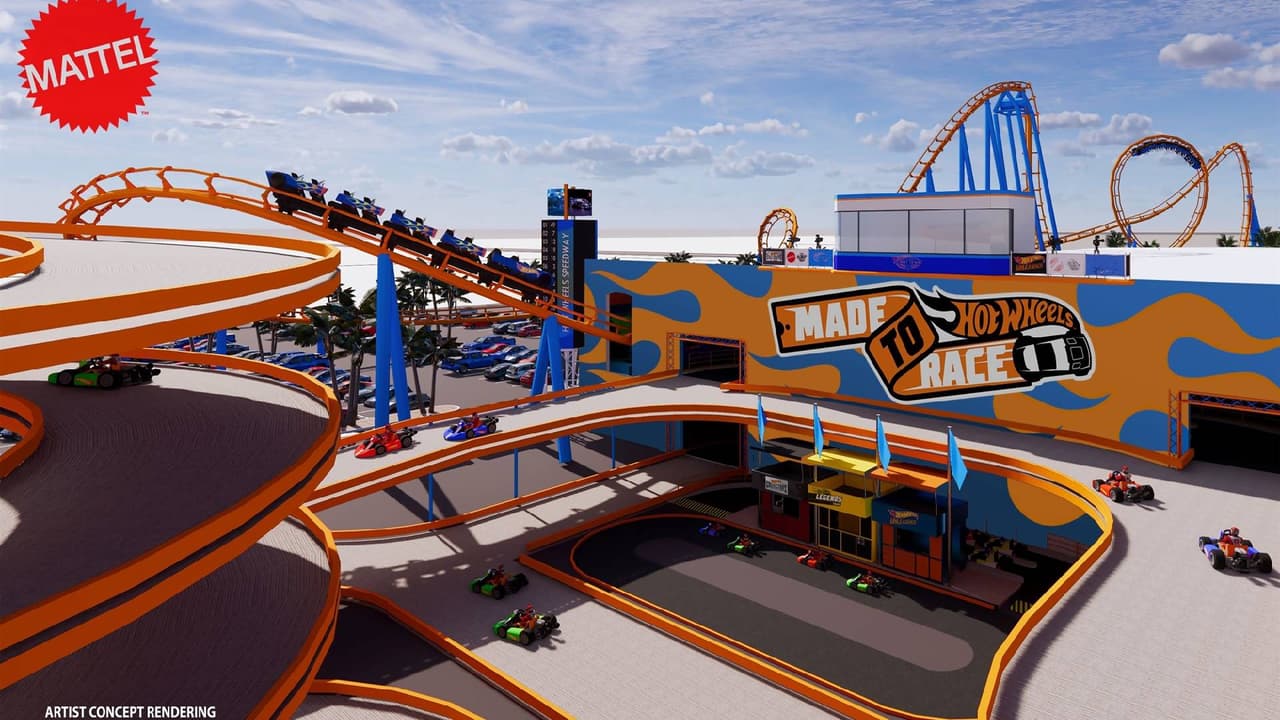 Mattel Adventure Park incluye dos montañas rusas Hot Wheels totalmente temáticas: 
<b>Hot Wheels Bone Shaker: The Ultimate Ride y Hot Wheels Twin Mill Racer</b>.