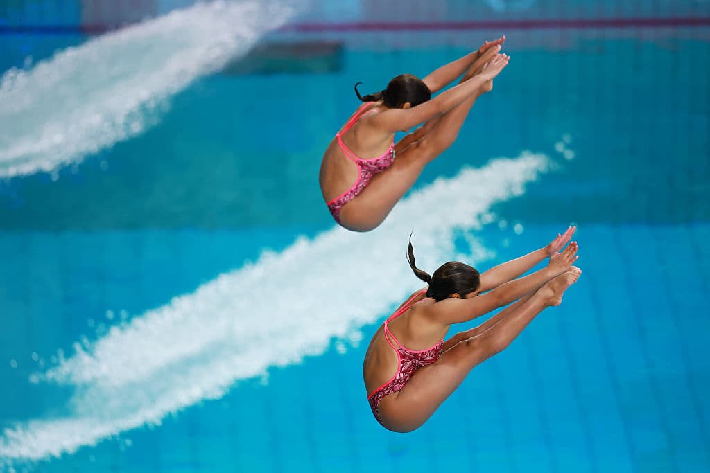 Gemelas Mia y Lía Cueva quedan eliminadas en Mundial de Clavados de Canadá
