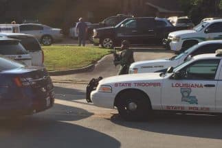 Tiroteo en Sunset, Louisiana. (Imagen tomada de Twitter).