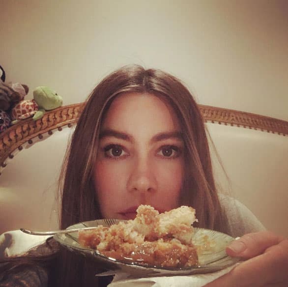 Todas las veces que Sofía Vergara sale comiendo en su Instagram