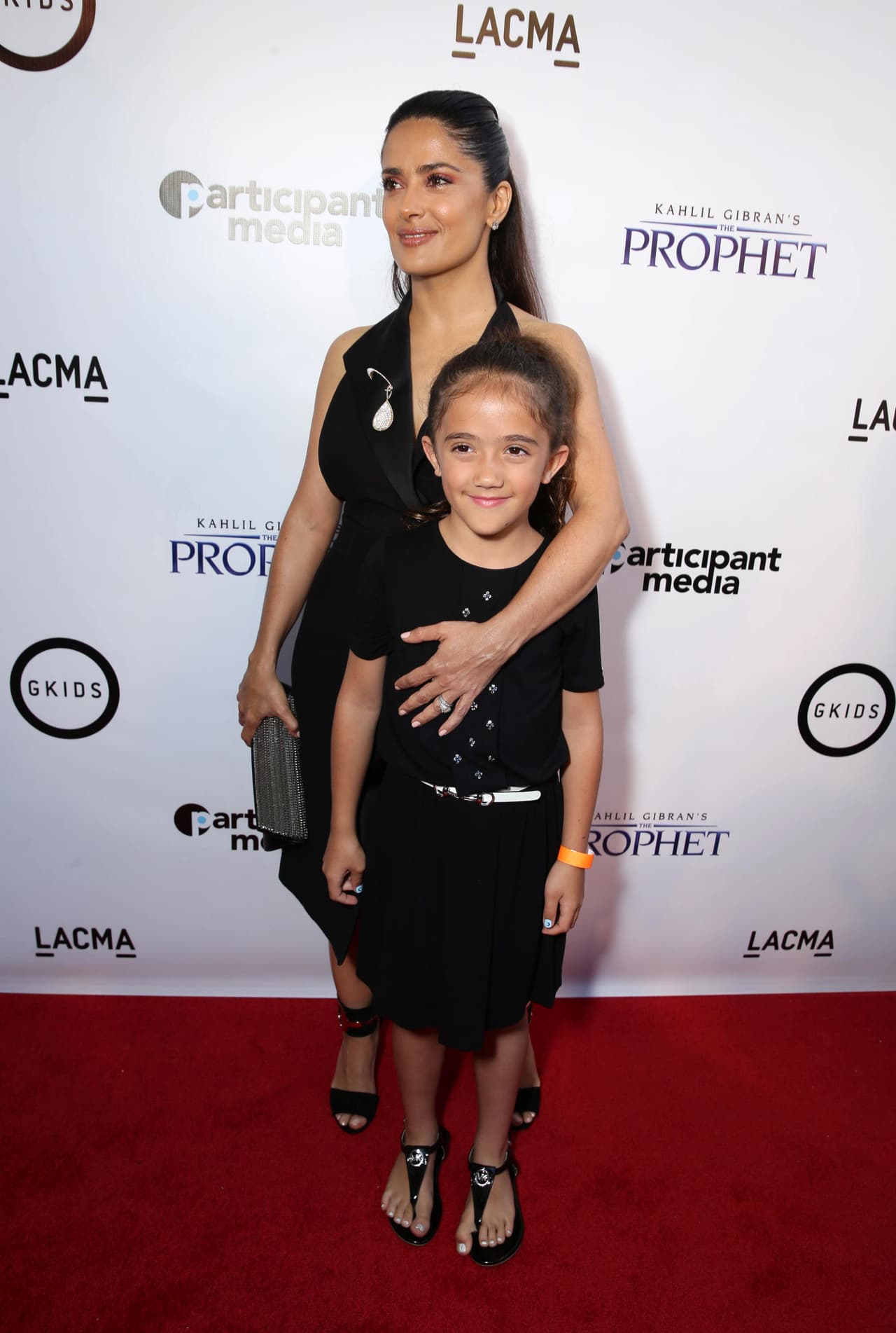 Salma siempre ha sido protectora con su hija pero también procura que sea vea bella en cada evento.