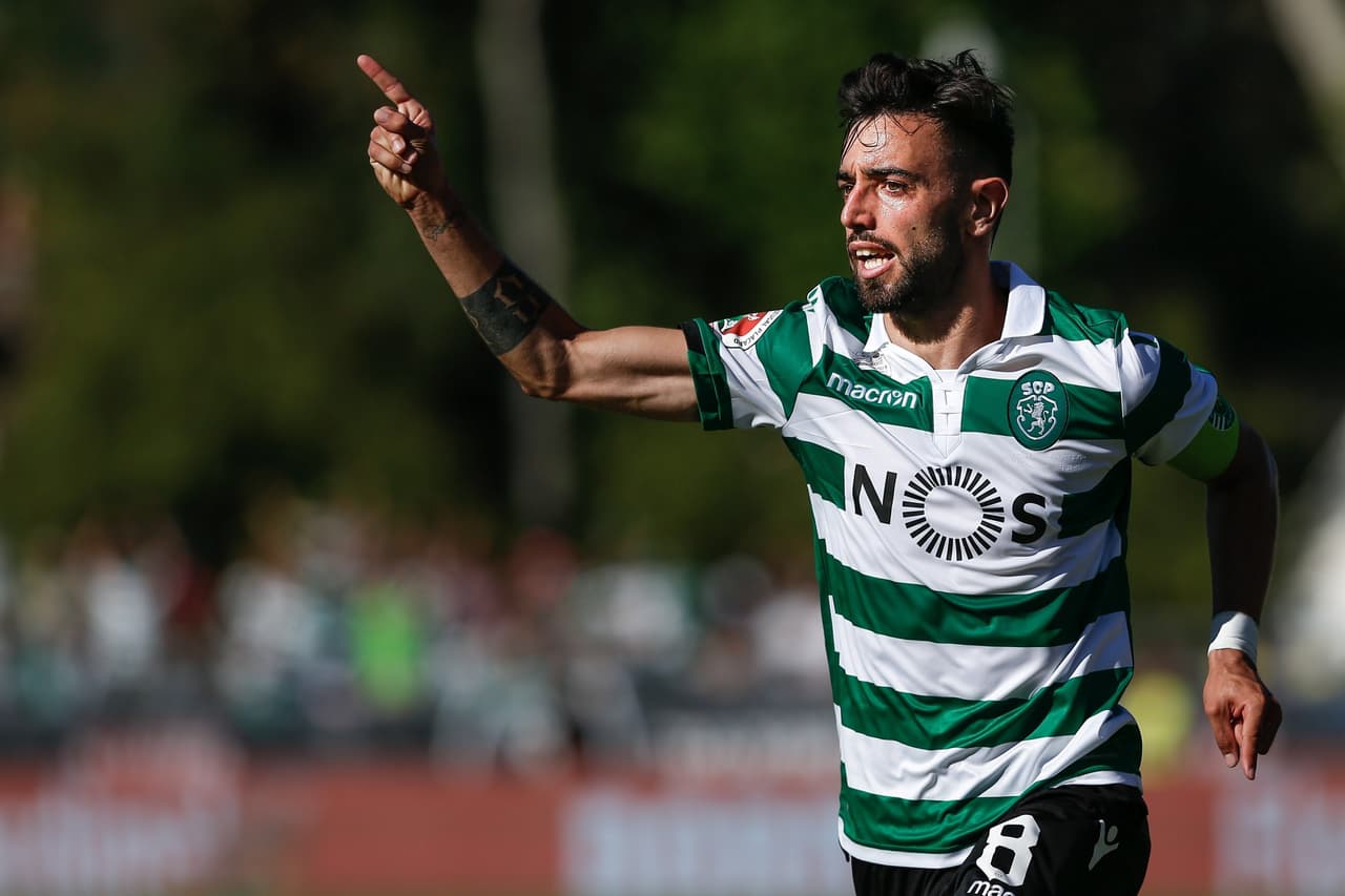 Bruno Fernandes participó en la jugada del autogol de Danilo Pereira al minuto 45', era el 1-1 del Sporting.