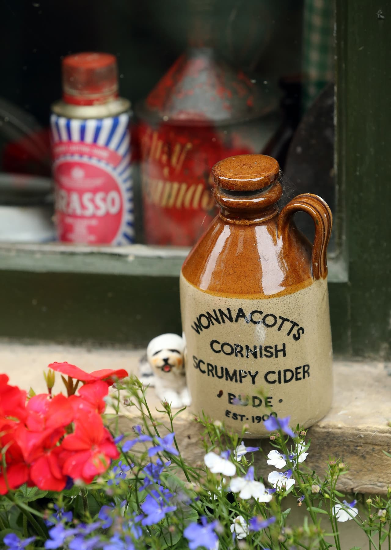 Además de Ben, hay otro ser vivo en esa casa: George, su perrito.