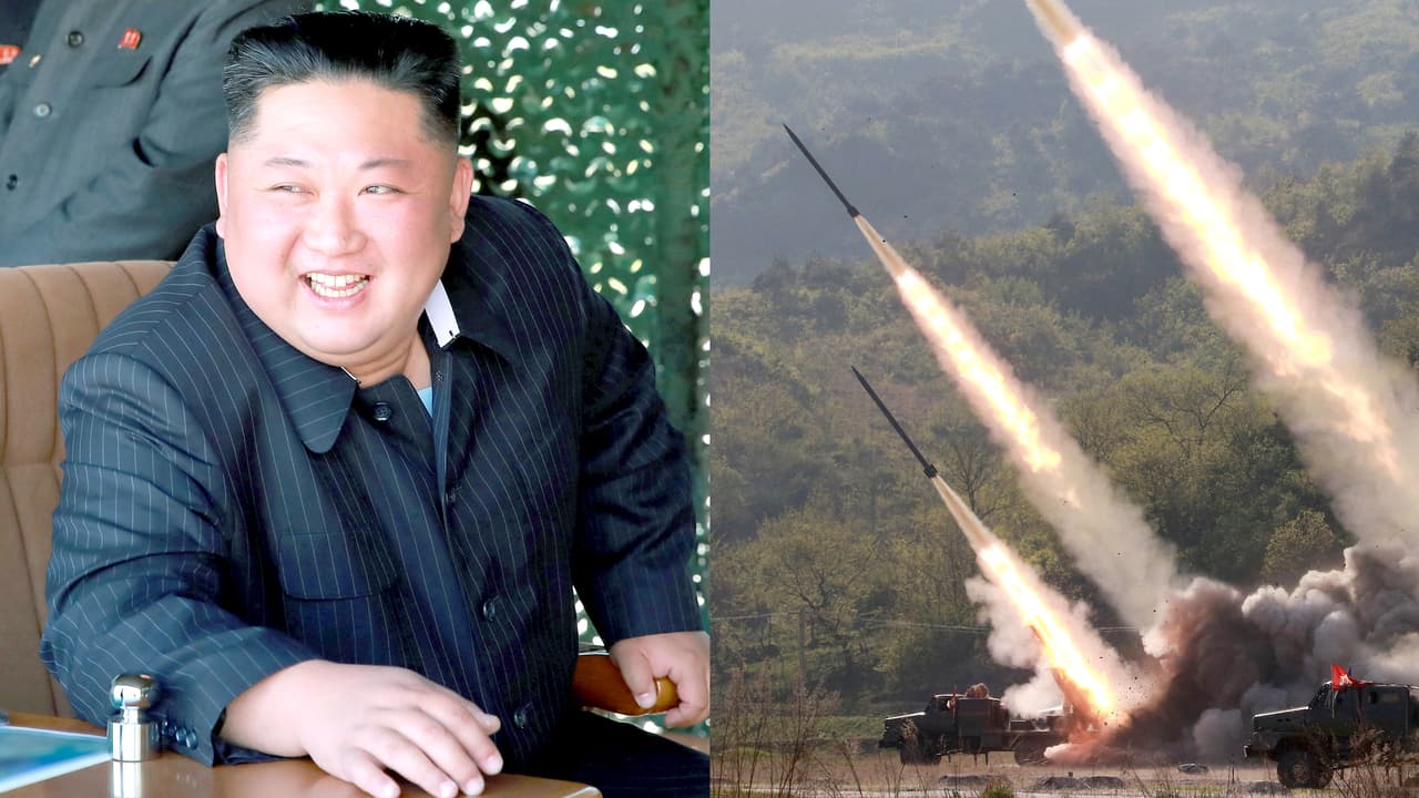 Corea del Norte disparó el jueves dos misiles de corto alcance, según determinaron EEUU y Corea del Sur. Esta nueva serie de lanzamientos, supervisada personalmente por el propio líder norcoreano Kim Jong Un, fue la segunda en una semana.