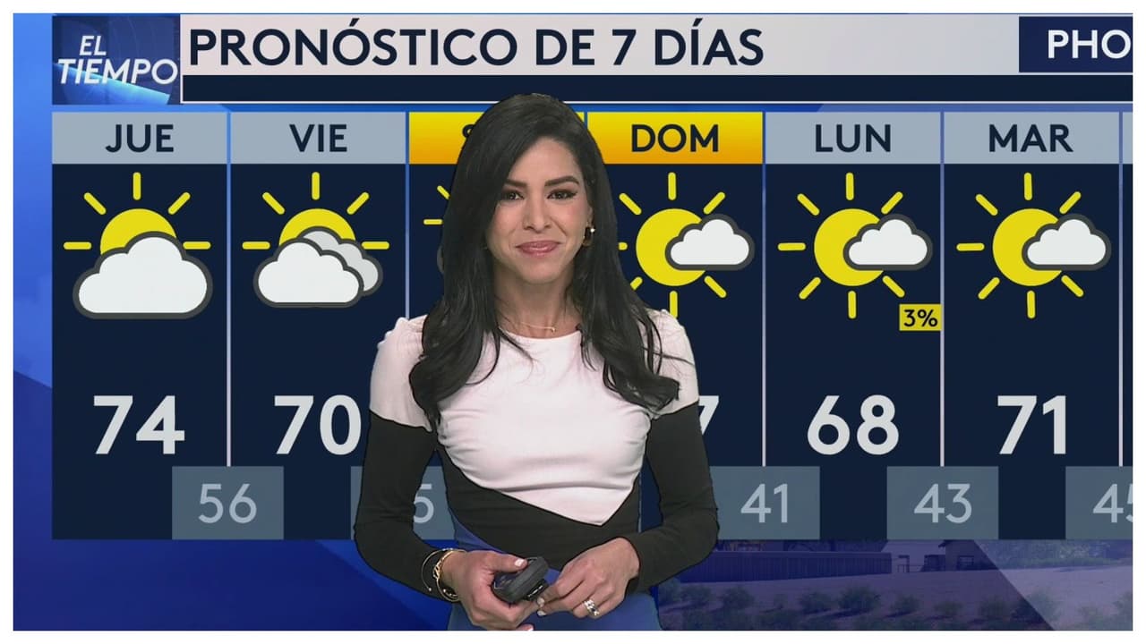 Pronóstico del tiempo hoy en Phoenix: máximas de 74°F y mínimas de 56°F este 22 de enero de 2026