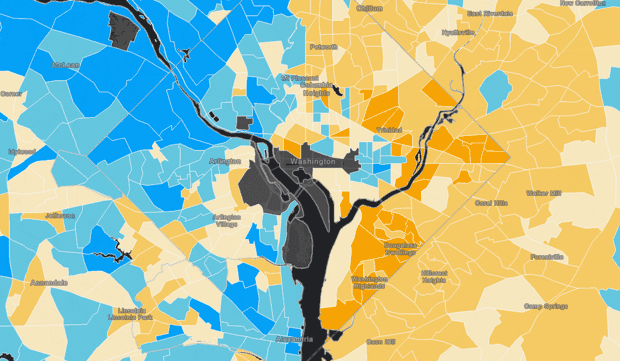La severa división urbana entre ricos y pobres, en mapas