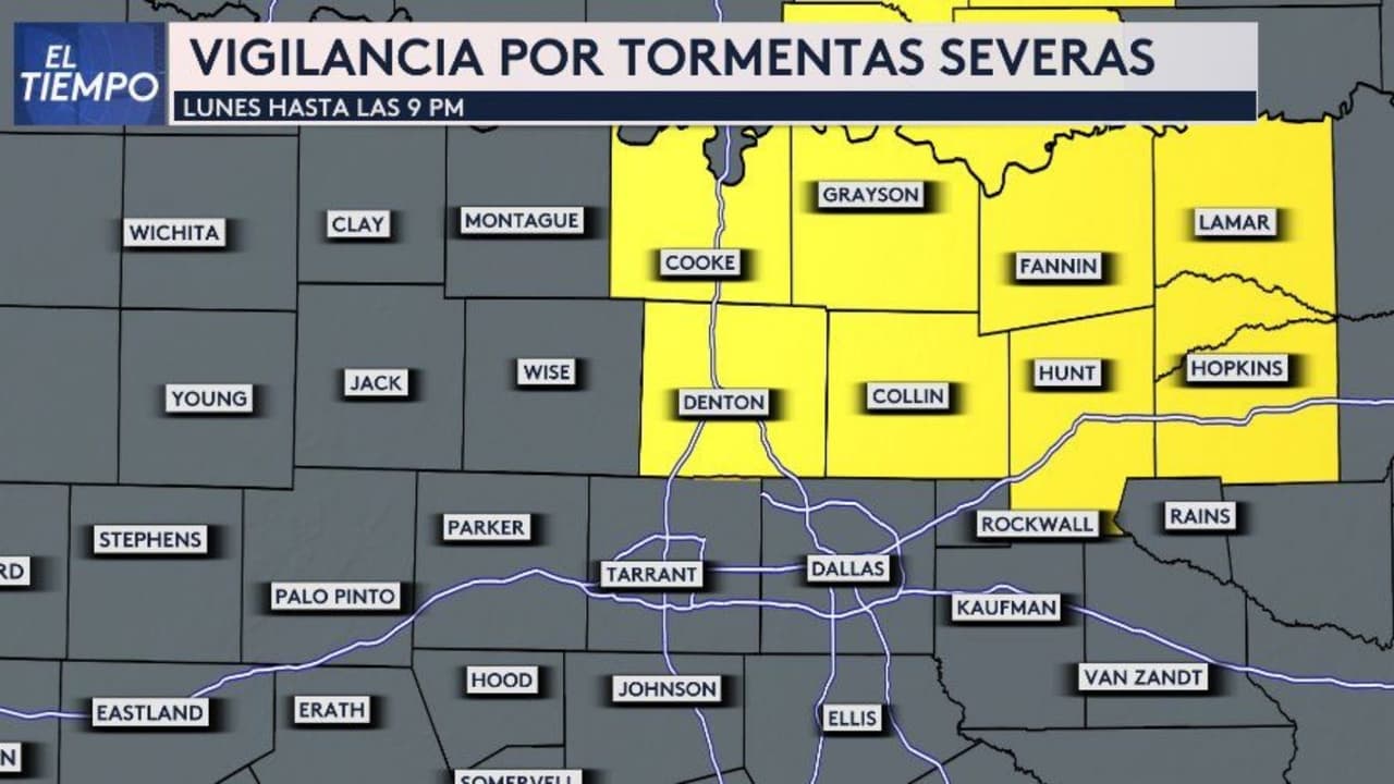 Baja el riesgo por tormentas severas, pero la vigilancia sigue activa hasta las 9:00 p.m. 