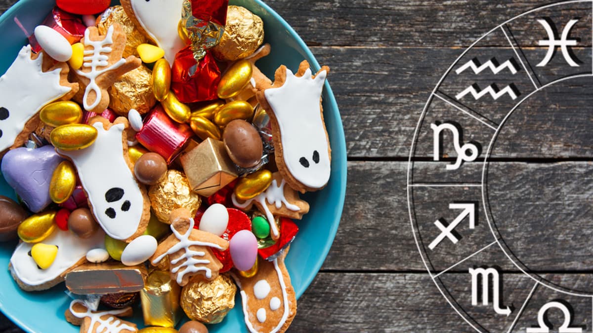 ¿A quién no le gustan los dulces? Ya sea disfrutar de un sencillo caramelo, un delicioso chocolate, una paleta, unas gomitas, algo con chilito... ¡todo es delicioso! Ahora que llegamos a la temporada de Halloween, juguemos un poco con el Zodiaco.