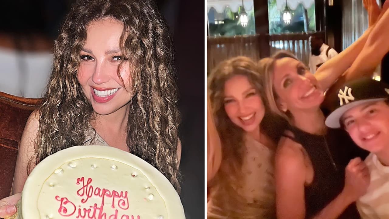 Hijo de Thalía le roba cámara en su cumpleaños 52: sorprendió por lo mucho que ha crecido
