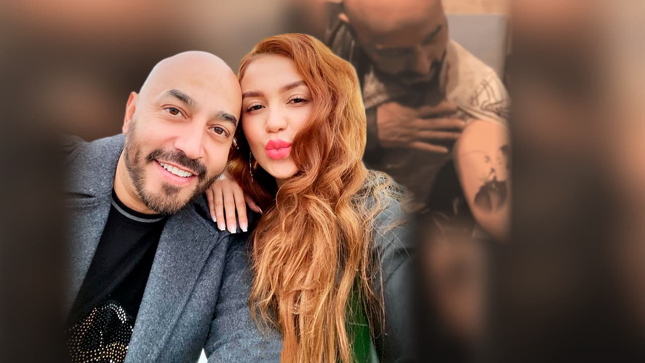 Novia de Lupillo ‘tatúa’ su rostro sobre el de Belinda en el brazo del cantante