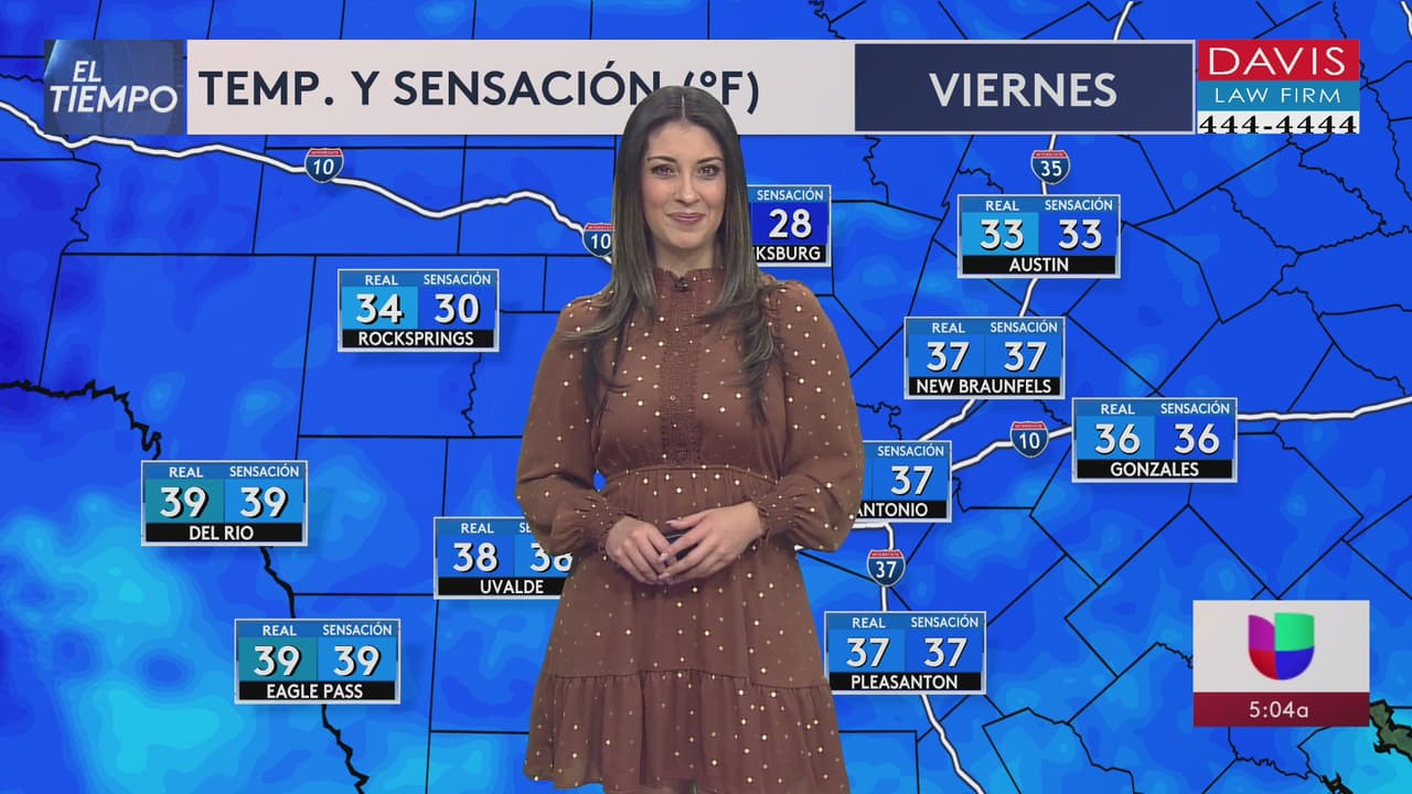 Tendrá San Antonio un viernes frío y con cielos nublados