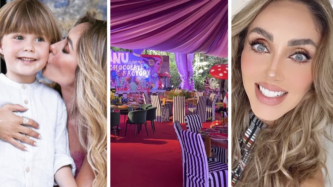 Al estilo de las Kardashian, Anahí festejó el cumpleaños de su hijo mayor