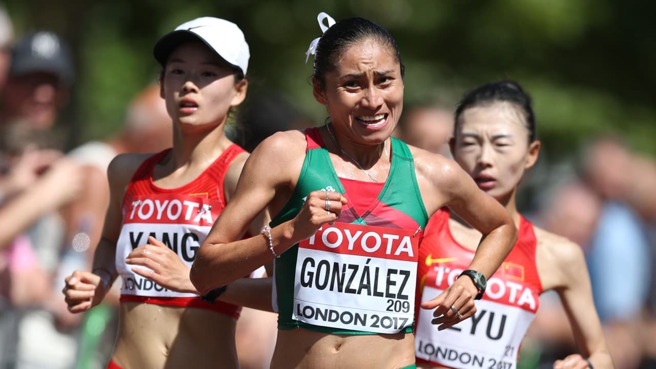 Lupita González, durante los Campeonatos Mundiales Londres 2017.